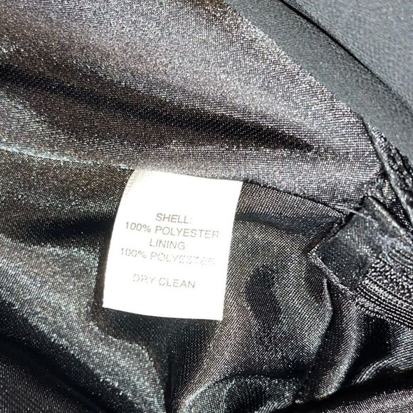 WHBM Strapless Tiered Chiffon Dress || SZ 2 || Black - Picture 7 of 10